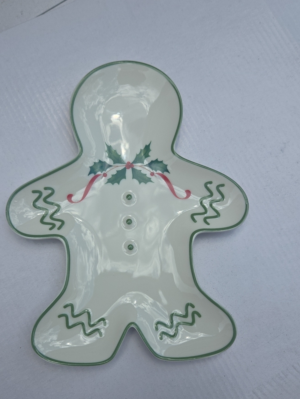 Lenox Christmas Gingerbread Man Candy Dish.